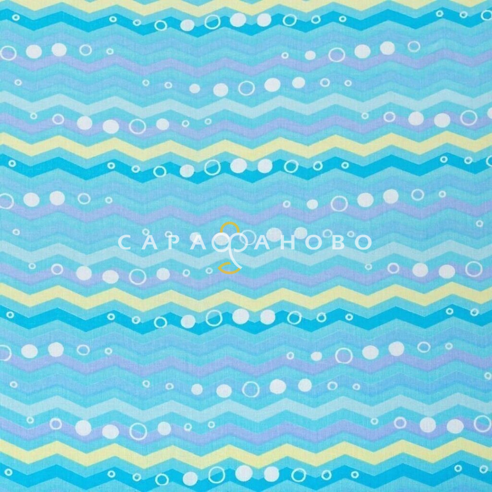 Ткань Поплин 150 см рис. 12472-1 Кит и Кот (компаньон)