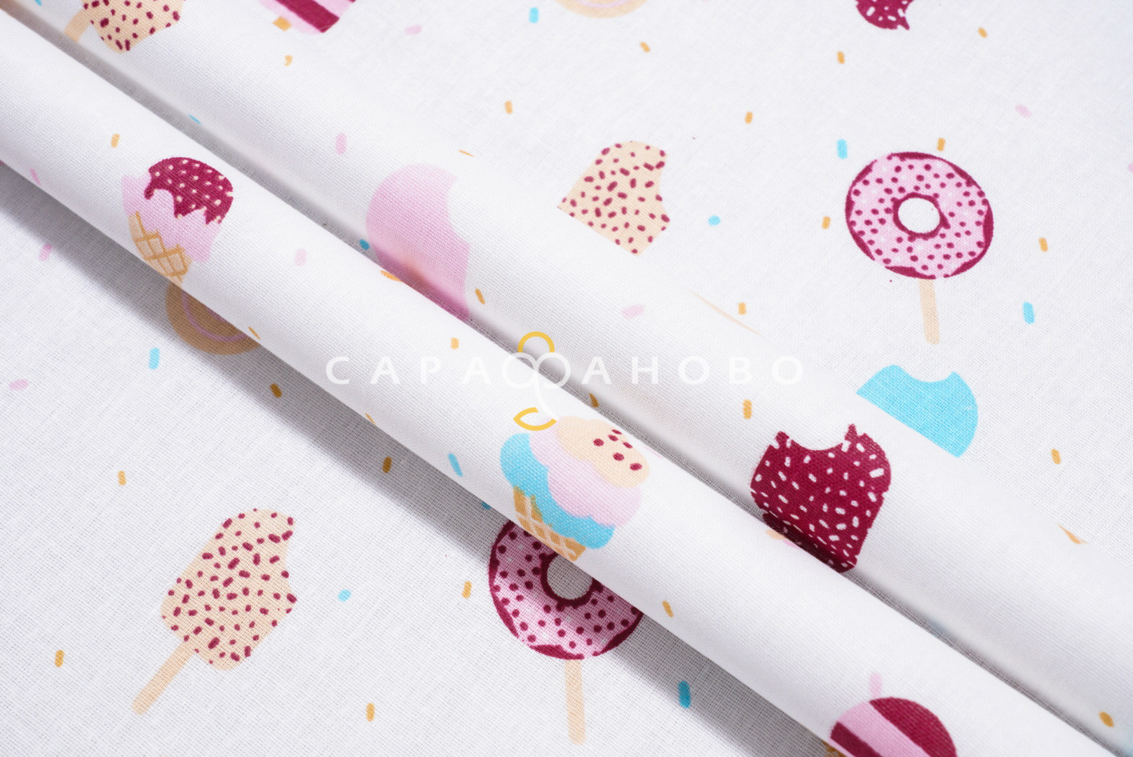 Ткань Бязь 150 см 120 гр рис 2307-2307 Эскимо (448)