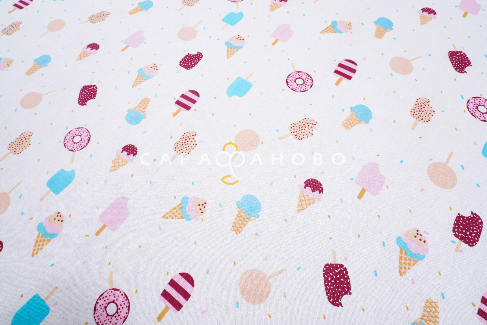 Ткань Бязь 150 см 120 гр рис 2307-2307 Эскимо (448)