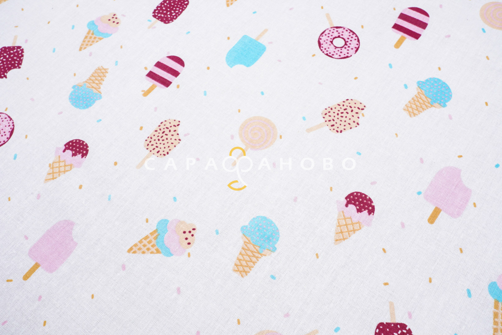 Ткань Бязь 150 см 120 гр рис 2307-2307 Эскимо (448)