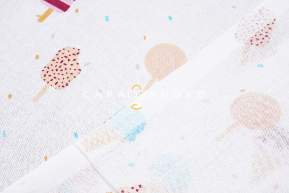 Ткань Бязь 150 см 120 гр рис 2307-2307 Эскимо (448)