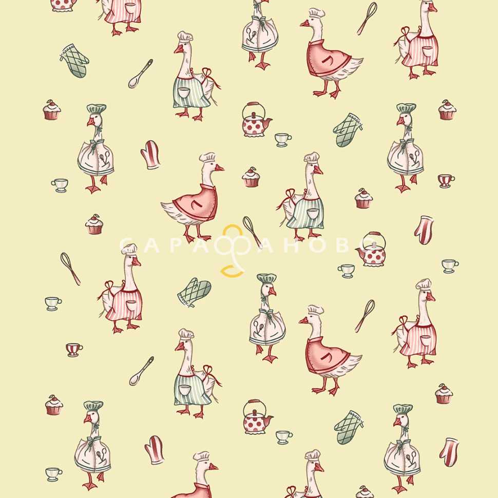 Ткань Полотно вафельное 50 см набивное арт 60