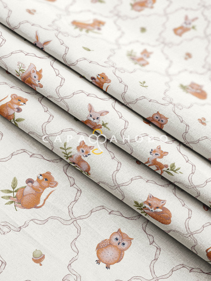 Ткань Бязь 150 см плотность 142 гр рис 22091-1