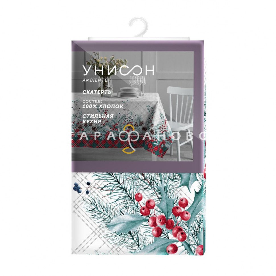 Скатерть рогожка Унисон 33015-1 Celebration