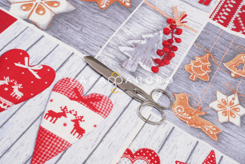 Ткань Рогожка 150 см 170 гр рис Чудеса вид 1