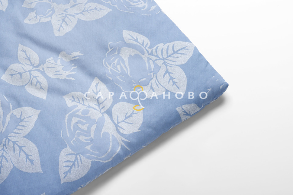 Ткань Тик смесовой 220 см 1546-1 СЕРЕБРО GL