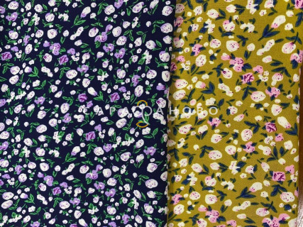 Ткань Штапель 150 см Цветочное поле