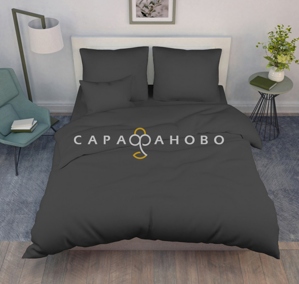Ткань Бязь гладкокрашеная 220 см 120 гр цвет Графит