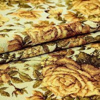 Гобеленовая ткань 175 см. Рис Розы и бабочки облегченная
