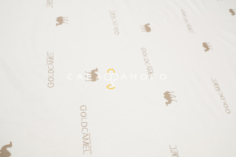 Ткань Тик 100% хлопок 220 см набивной диз 14-1118 Gold Camel GL Премиум М 