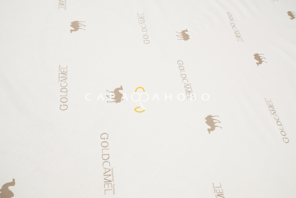 Ткань Тик 100% хлопок 220 см набивной диз 14-1118 Gold Camel GL Премиум М