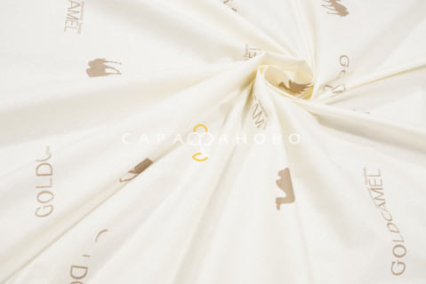Ткань Тик 100% хлопок 220 см набивной диз 14-1118 Gold Camel GL Премиум М 