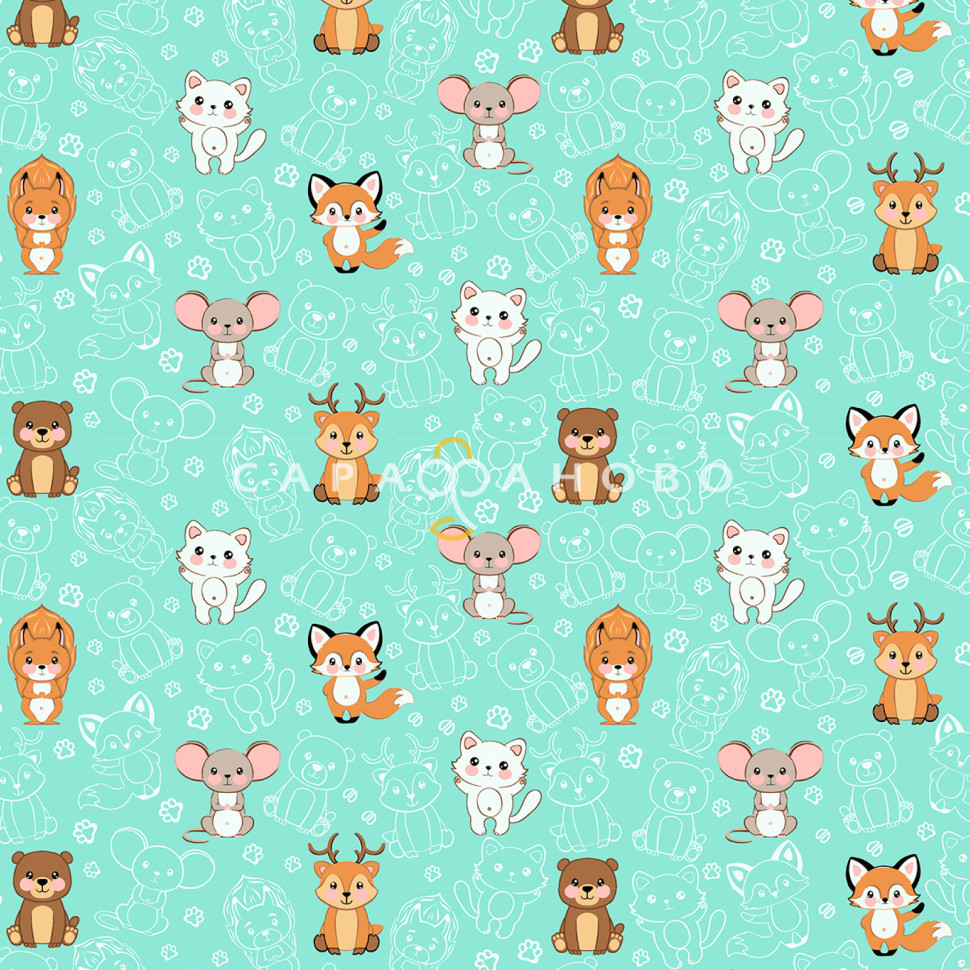 Перкаль 150 см наб рис 13460 вид 1 