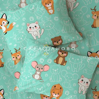 Перкаль 150 см наб рис 13460 вид 1 "Животный мир" 