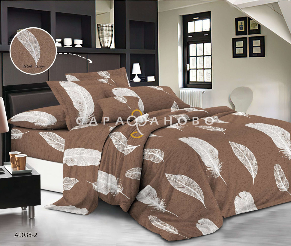 Полисатин набивной 220 см 80 гр рис 1038-2