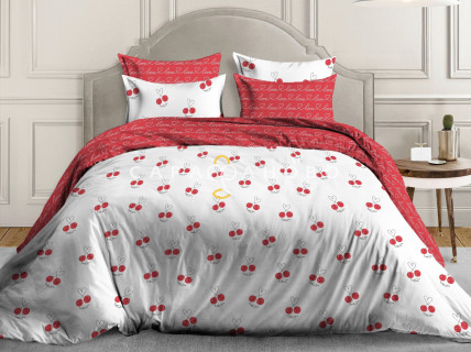 Ткань Перкаль 220 см 110 гр рис Sweet cherry вид 1 (основа)