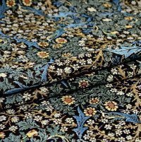 Гобеленовая ткань 175 см. Рис Зелёные листья У. Моррис облегченная
