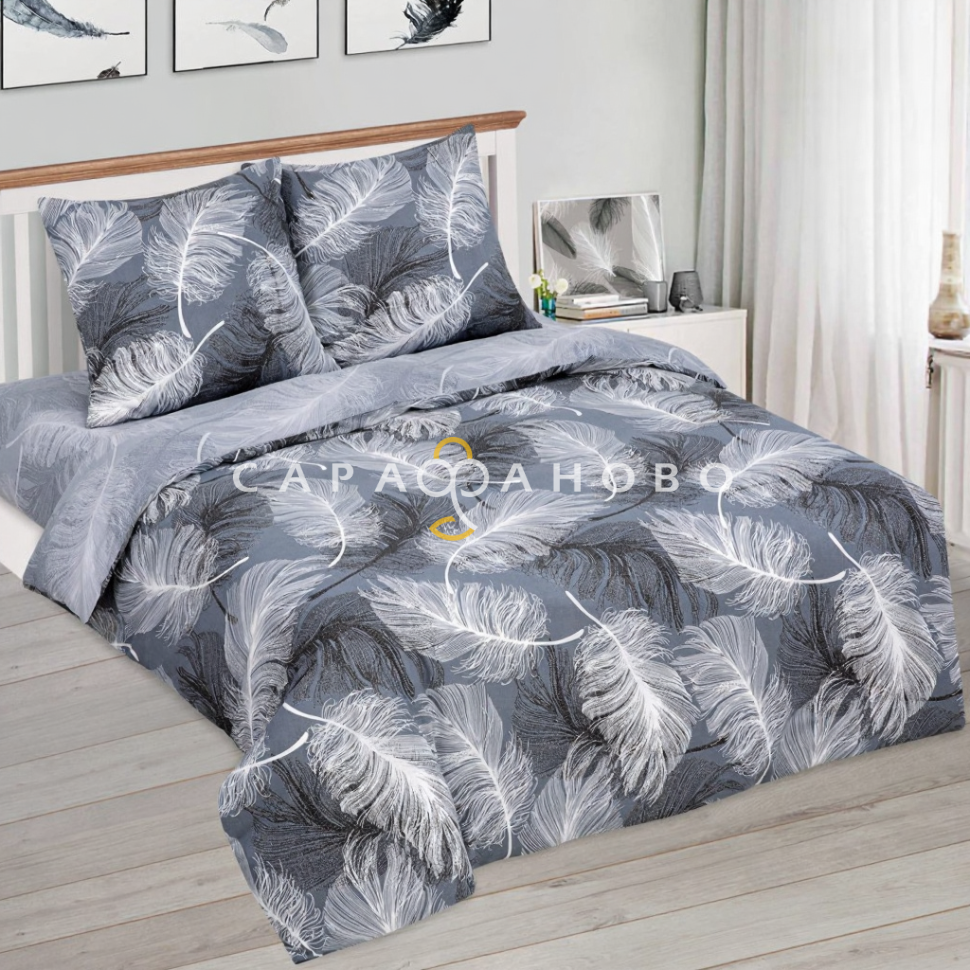 Ткань Бязь набивная 220 см 120 гр рис. Гармония 8079-1