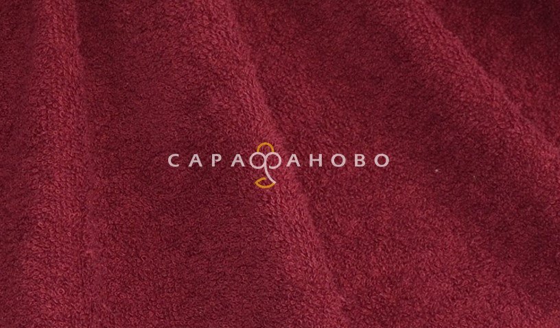 Полотно махровое 220 см цвет 945 бордовый