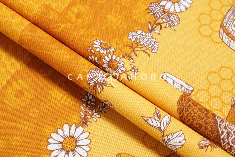 Ткань Рогожка 150 см рис. 12484-1 Пасека