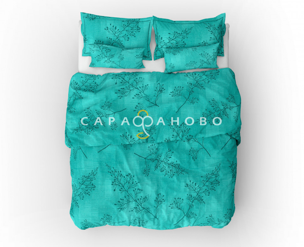 Ткань бязь 150 см 140 гр. рис 295 Ботаника вид 3/2
