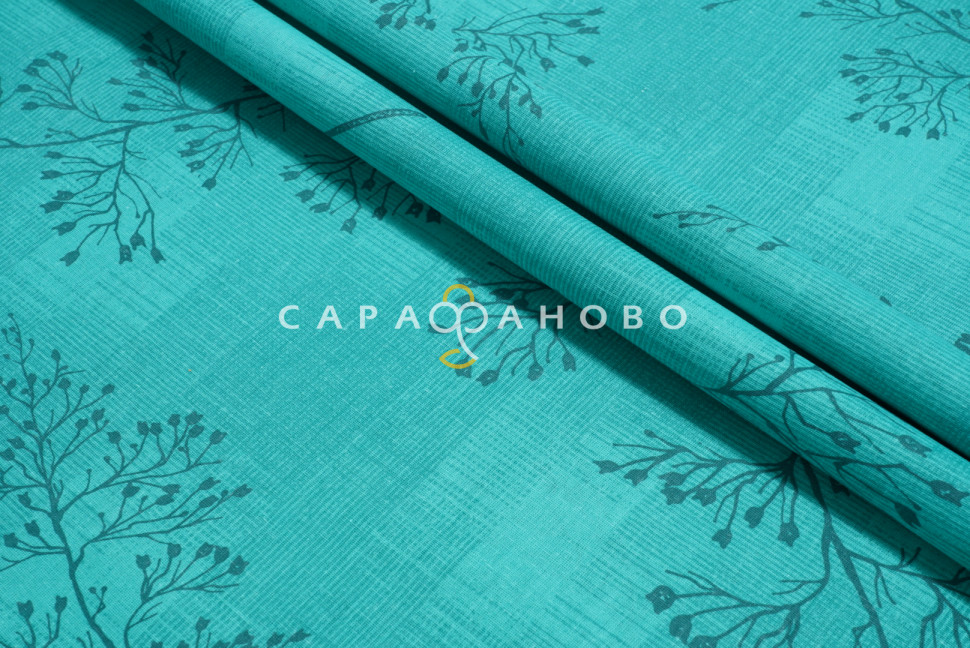 Ткань бязь 150 см 140 гр. рис 295 Ботаника вид 3/2