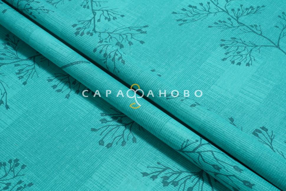 Ткань бязь 150 см 140 гр. рис 295 Ботаника вид 3/2