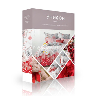 КПБ  Унисон Бязь 12037-1 Мишутки