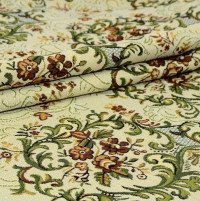Гобеленовая ткань 175 см. Рис Цветы 3869 облегченная