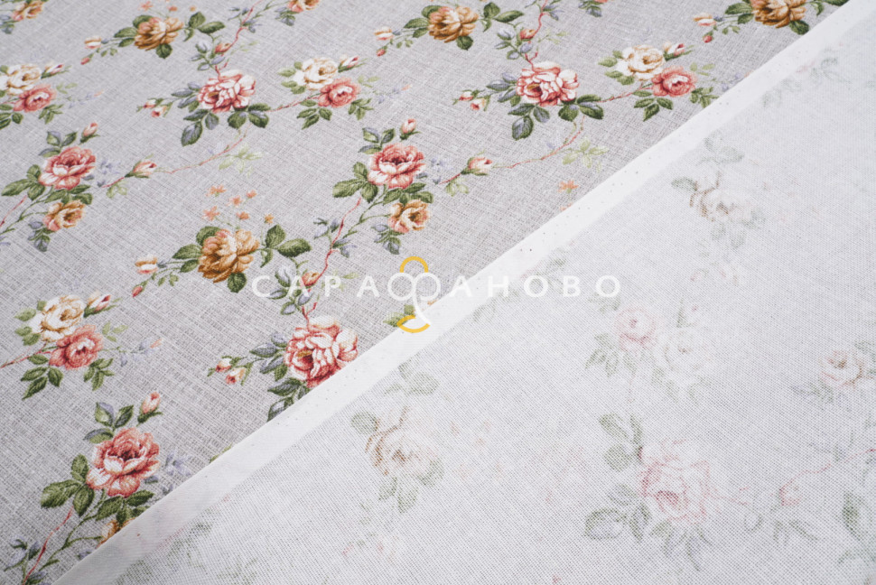 Ткань Рогожка 150 см рис. 12660-1 Ансамбль