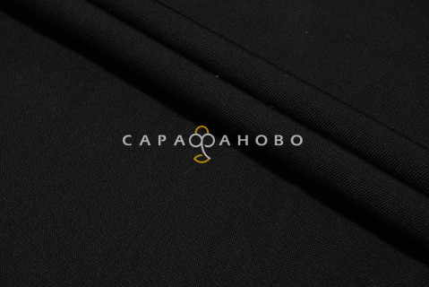 Ткань Диагональ Суровая 90 см 200 гр Черная смесовая