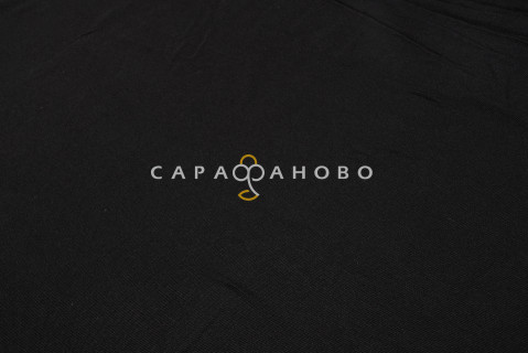 Ткань Диагональ Суровая 90 см 200 гр Черная смесовая