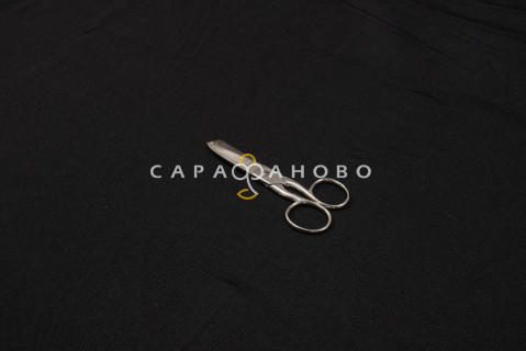 Ткань Диагональ Суровая 90 см 200 гр Черная смесовая