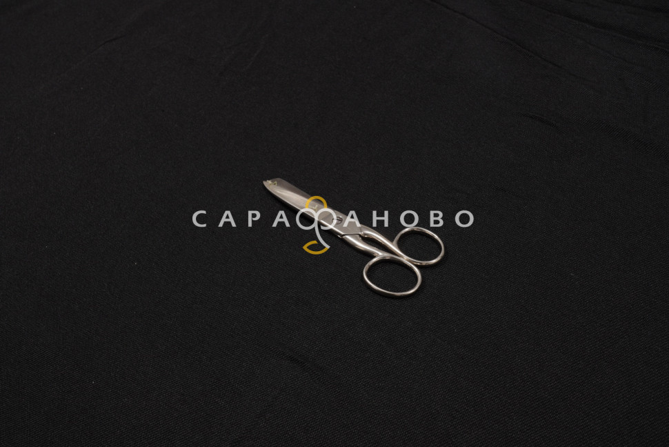 Ткань Диагональ Суровая 90 см 200 гр Черная смесовая
