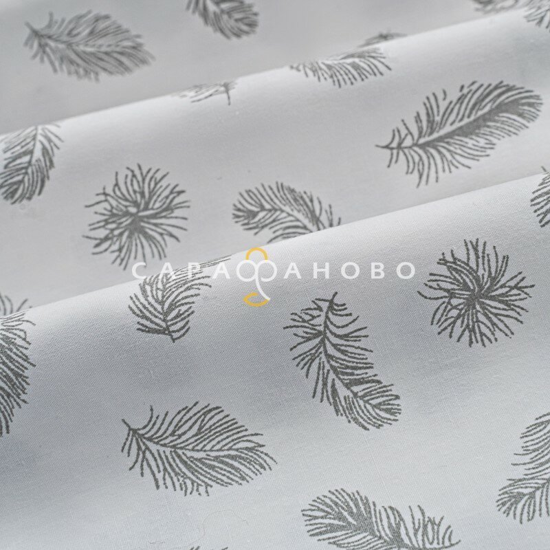 Ткань Тик смесовой 220 см 2200 WHITE
