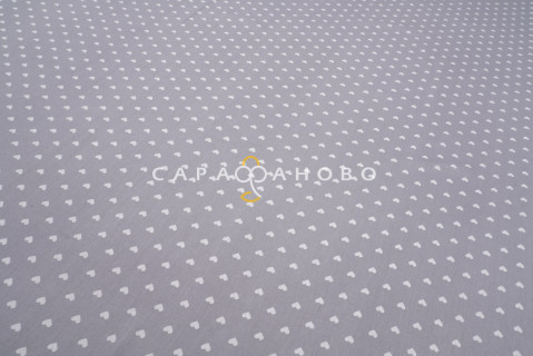 Ткань Бязь 150 см 120 гр Сердечки 1746-17