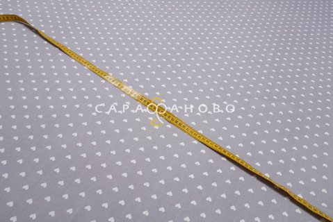 Ткань Бязь 150 см 120 гр Сердечки 1746-17