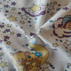 Ткань Теплый хлопок (Фланель) 125 см 170 гр диз Мишки на луне
