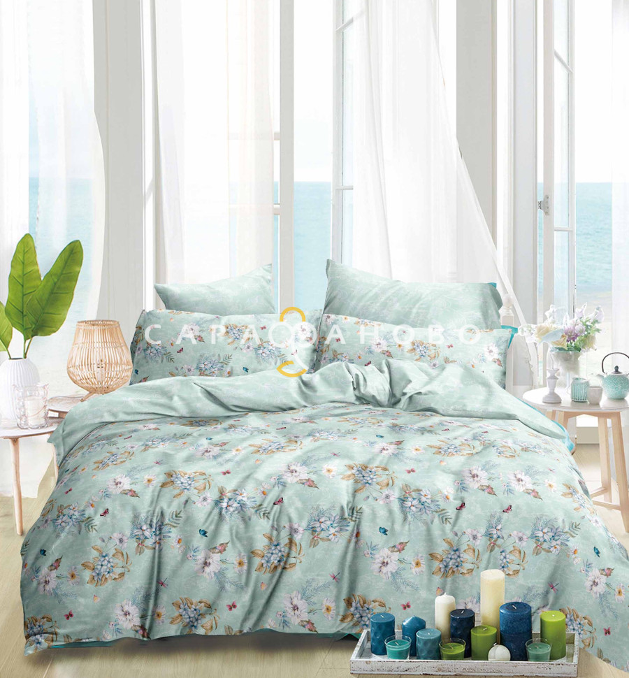 Ткань Сатин Твил набивной 235 см. 115гр. В рис. 166