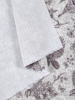 Ткань Рогожка 150 см 180 гр рис 1098-1 Райский сад