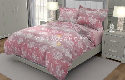 Ткань поплин 220 см рис. 182в7/7 Виньетка