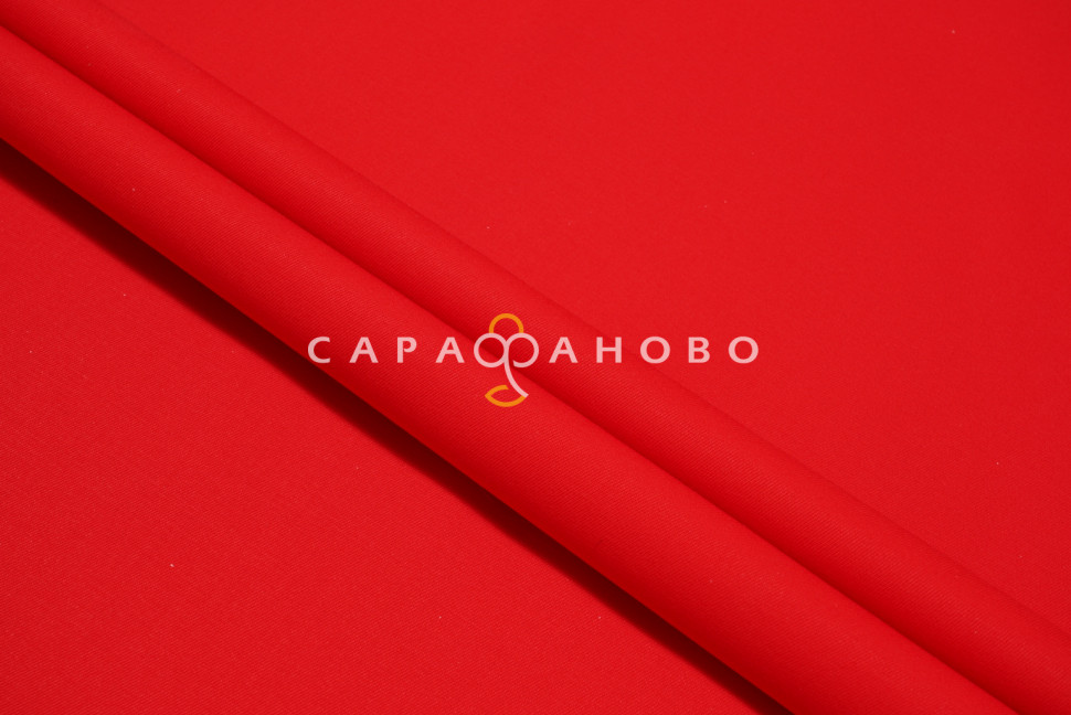 Ткань Саржа 150 см 240 гр №034 Красный
