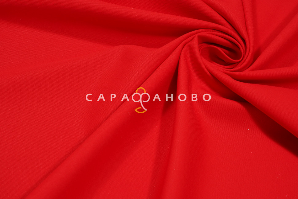 Ткань Саржа 150 см 240 гр №034 Красный