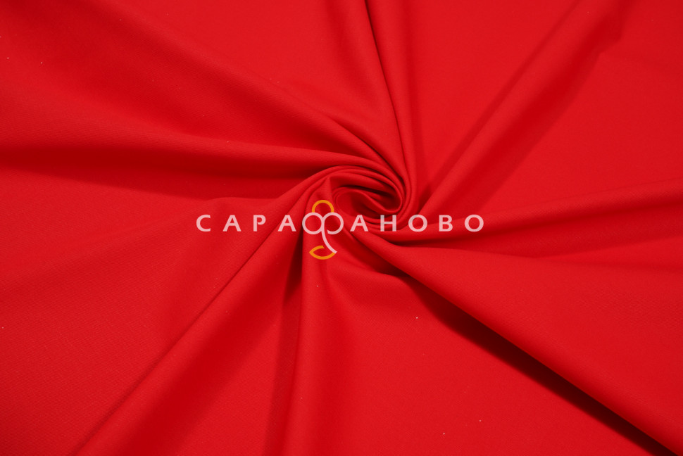 Ткань Саржа 150 см 240 гр №034 Красный