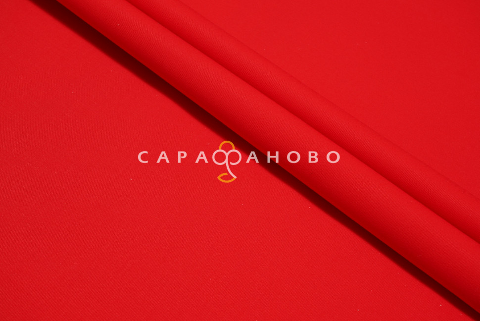 Ткань Саржа 150 см 240 гр №034 Красный