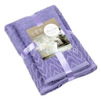 Комплект махровых полотенец Mia Cara Аморе светло-фиолетовый