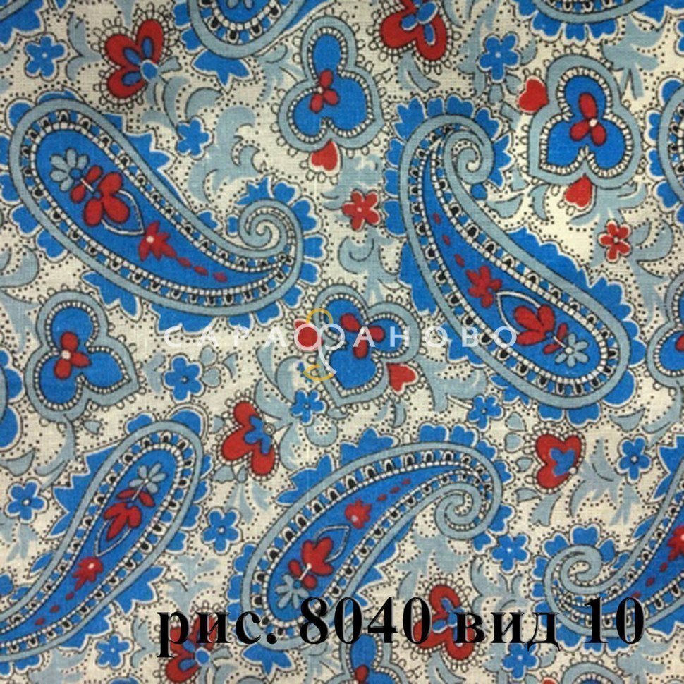 Ткань Бязь 150 см Плательная Коллекция рис 8040 вид 10