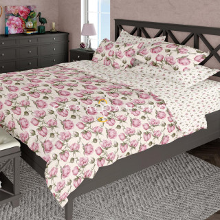Бязь Премиум 220 см наб 50396-1 Розовый сад