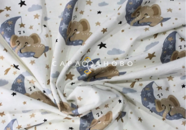 Ткань Фланель 180 см 170 гр рис 11306