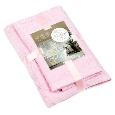 Комплект махровых полотенец Mia Cara Аморе розовый